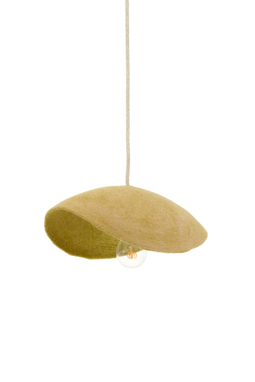 dome lampshade S pistachio nude in felt