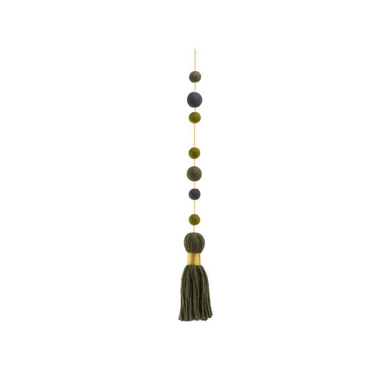 SUSPENSION PERLES & POMPON...