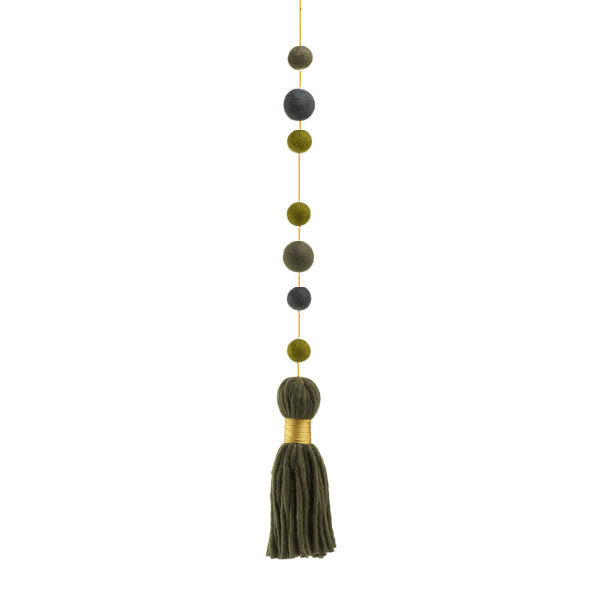 PEARLS & POMPOM HANGING - Bazaar