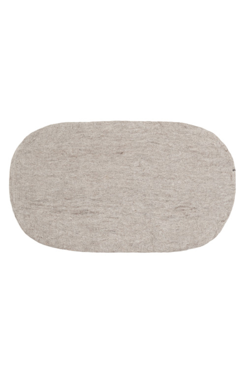tapis oval pierre clair en feutre