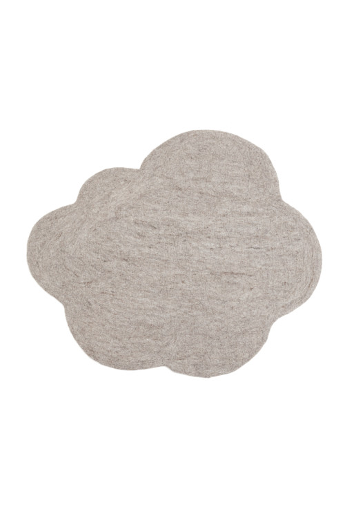 tapis nuage pierre clair en feutre