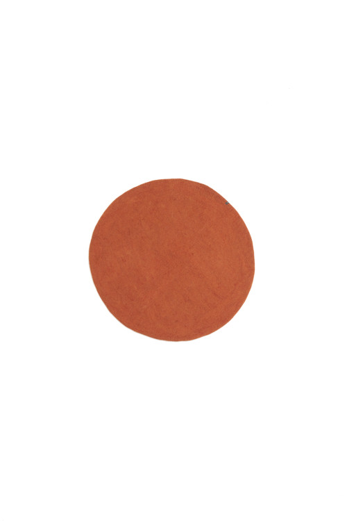 tapis kali dia 80 cm corail en feutre