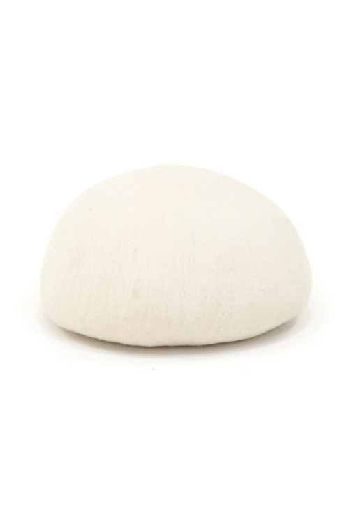 pouf rocky naturel en feutre