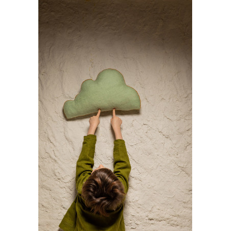 Coussin Nuage en laine feutrée - Fabrication artisanale