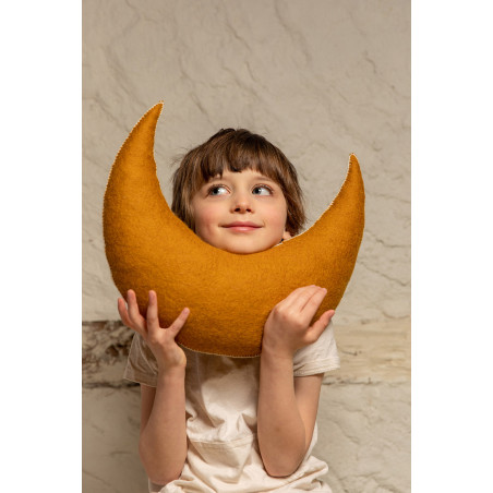 Coussin lune en feutre
