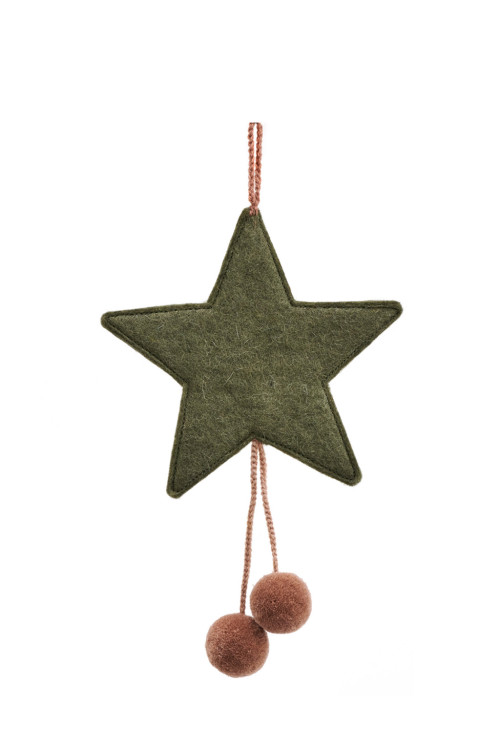 POMPOMS STAR HANGING