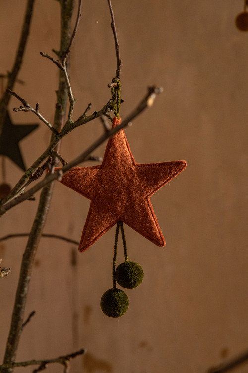 POMPOMS STAR HANGING