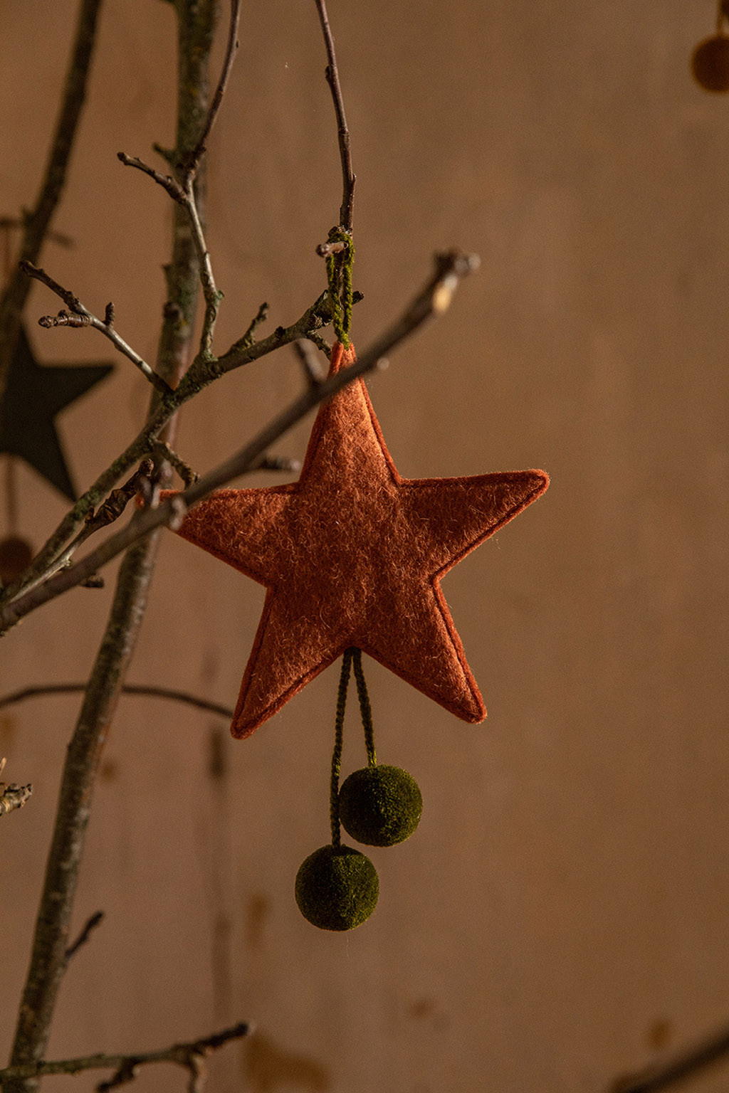 POMPOMS STAR HANGING