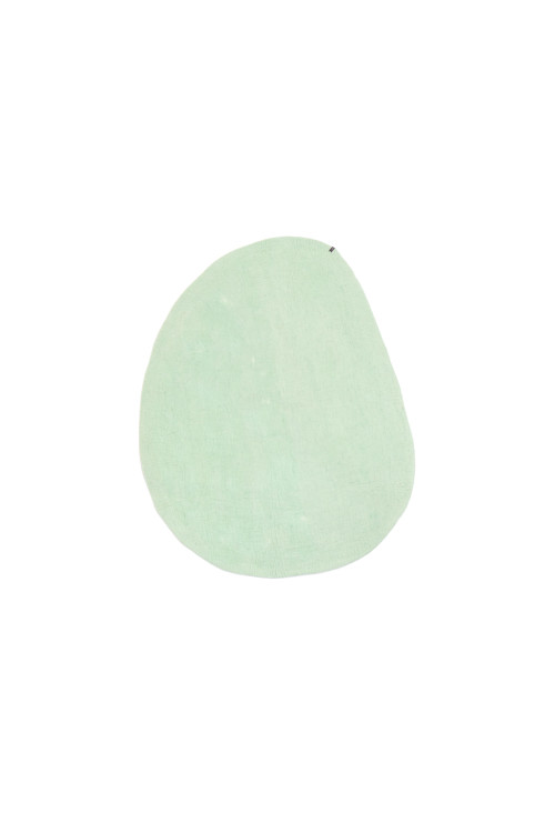 Tapis organique en feutre Pebble M vert menthe