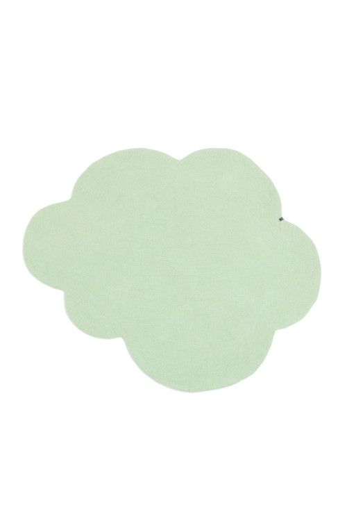 tapis nuage menthe en feutre