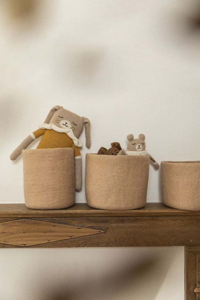 Lot De 3 Paniers Gigognes En Aluminium à Suspendre - Blanc, Idéal Pour Rangement Mural