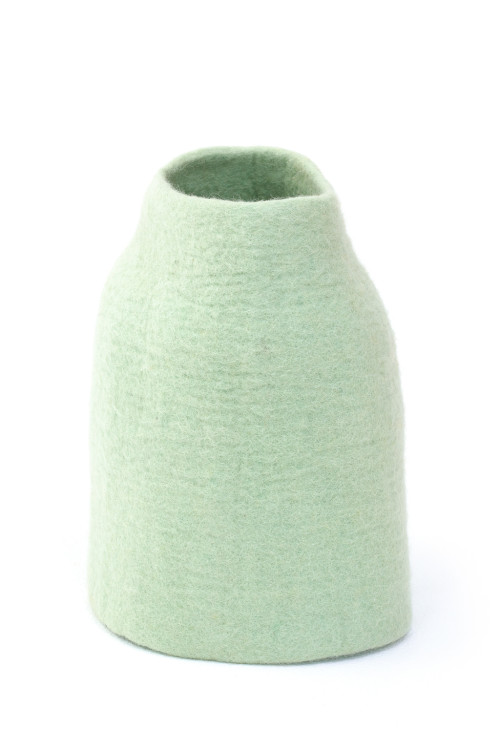 cache vase pottery jade en feutre