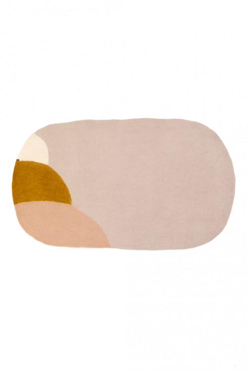 tapis lupka sable en feutre