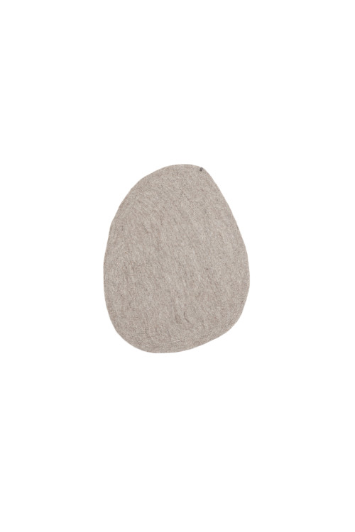 Tapis en feutre de laine Pebble pierre clair S