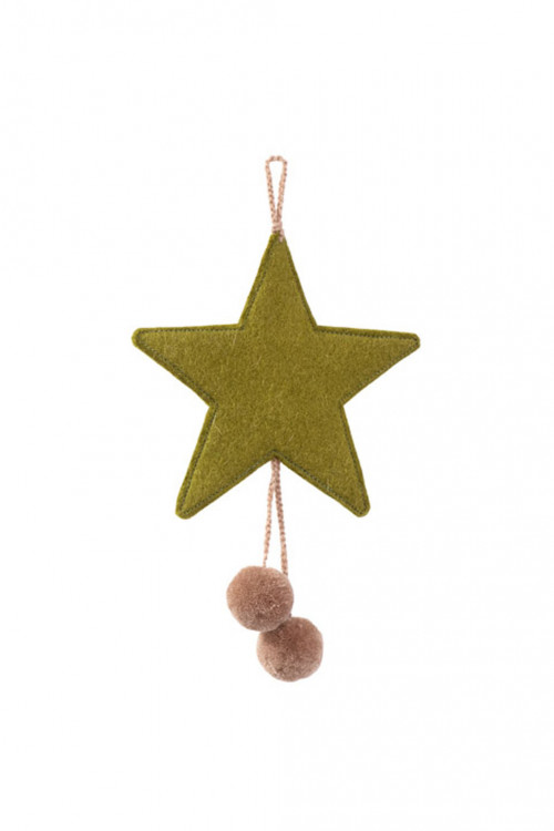 POMPOMS STAR HANGING