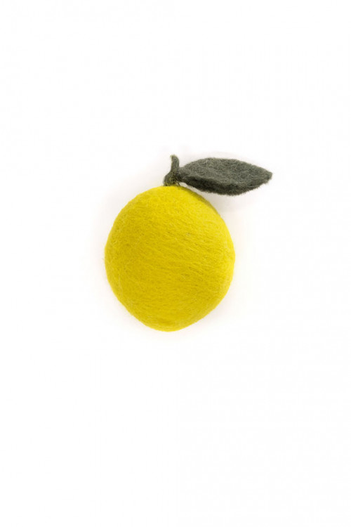 lemon in felt