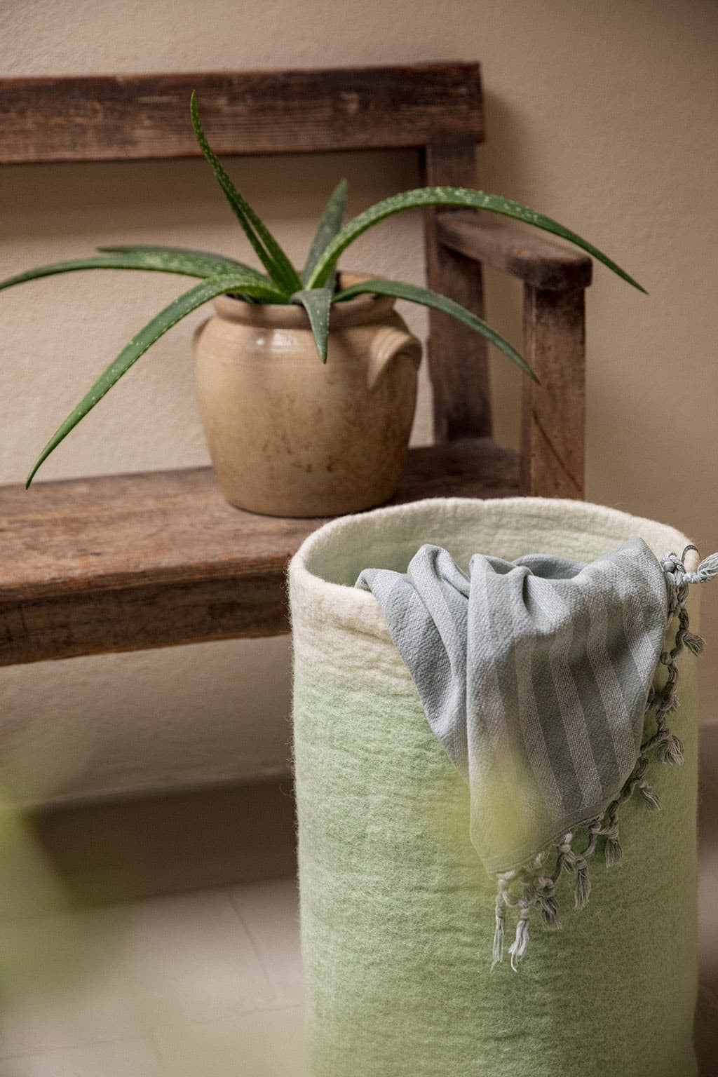 RANGEMENT CALEBASSE BICOLORE