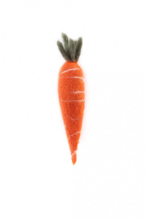 carrot in felt