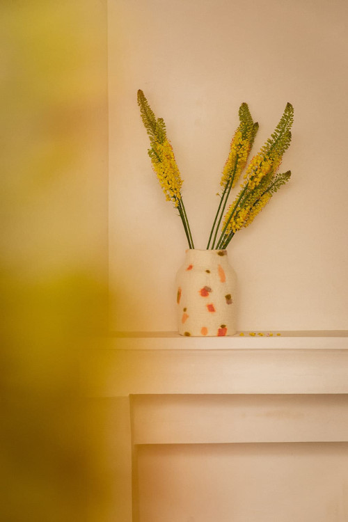 POTTERY VASE COVER - GRANITO