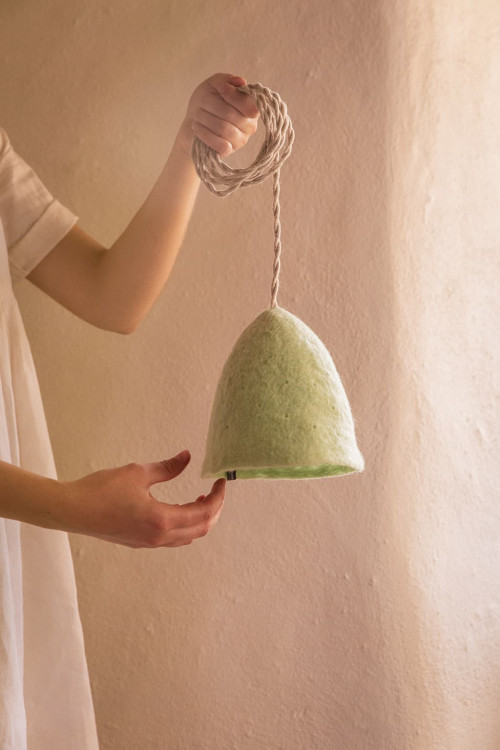 Câble électrique torsadé gainé en coton blanc pour petite suspension