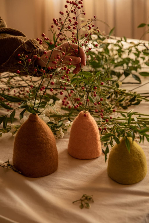 SET 3 CACHE-VASES CLOCHETTES