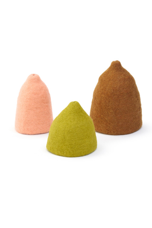 SET 3 CACHE-VASES CLOCHETTES