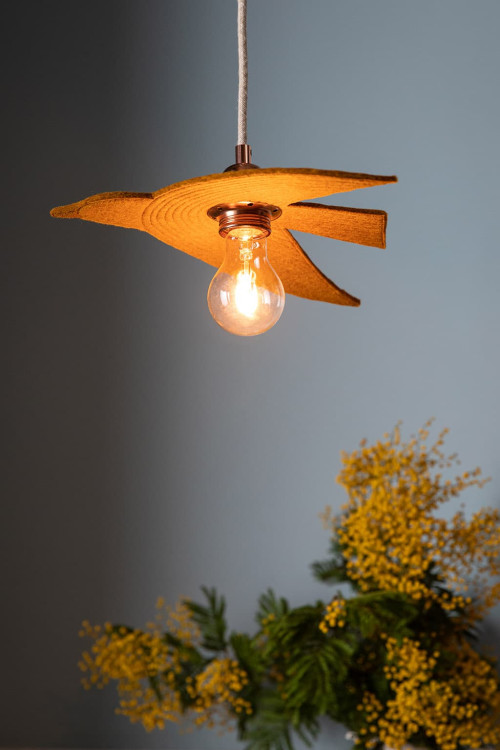 Ochre birdy kids ceiling lamp