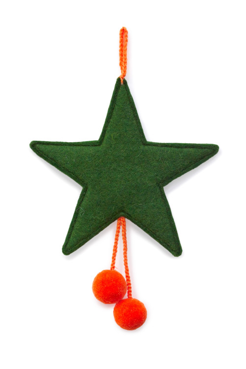 POMPOMS STAR HANGING