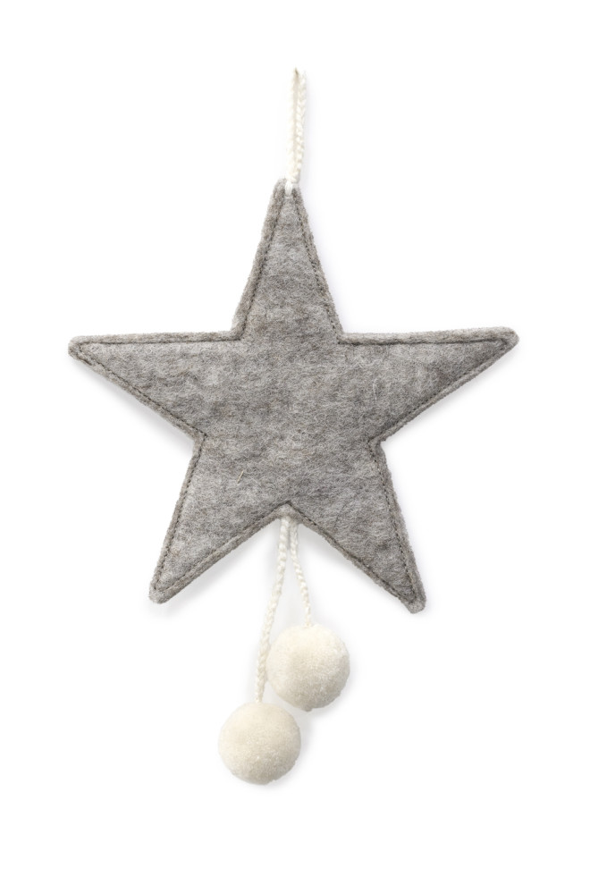 POMPOMS STAR HANGING