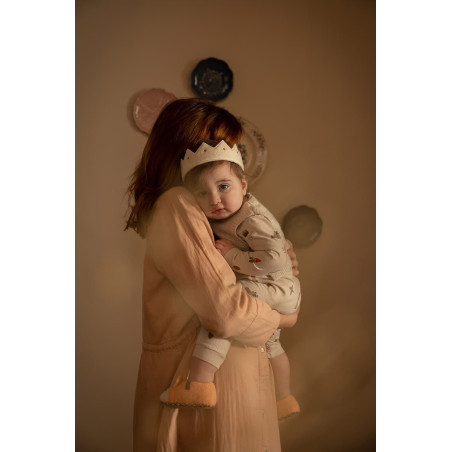 Small wool felt crown for kids, handmade in Nepal