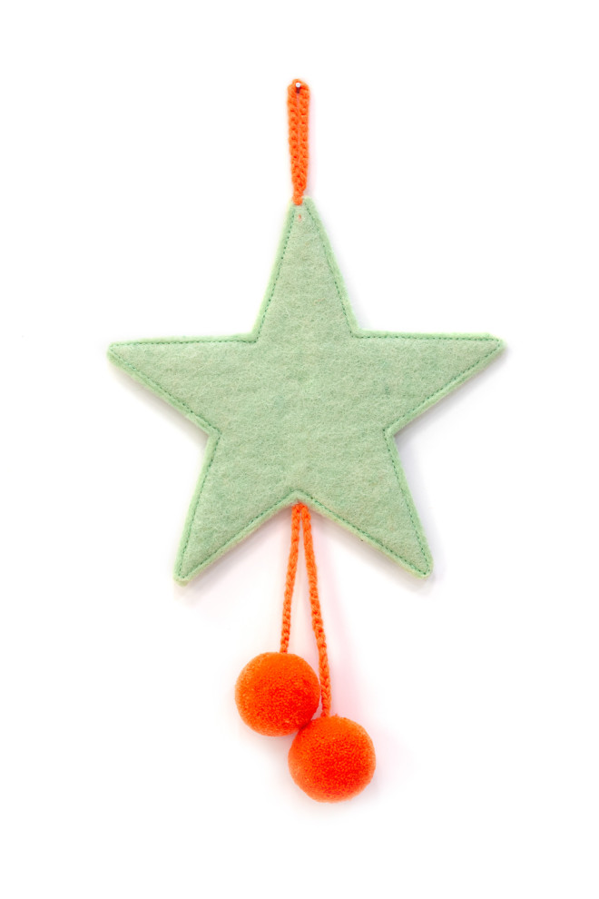 SUSPENSION ÉTOILE POMPONS -...