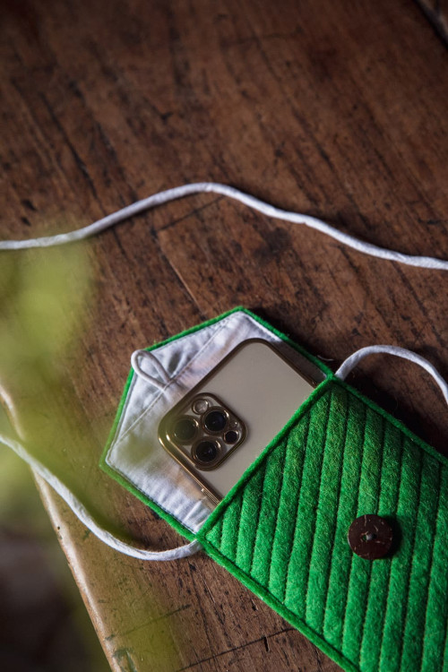 PHONE POUCH WITH STRAP - Last chance