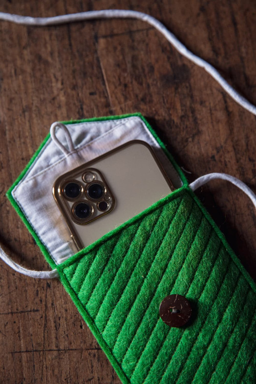 PHONE POUCH WITH STRAP - Last chance