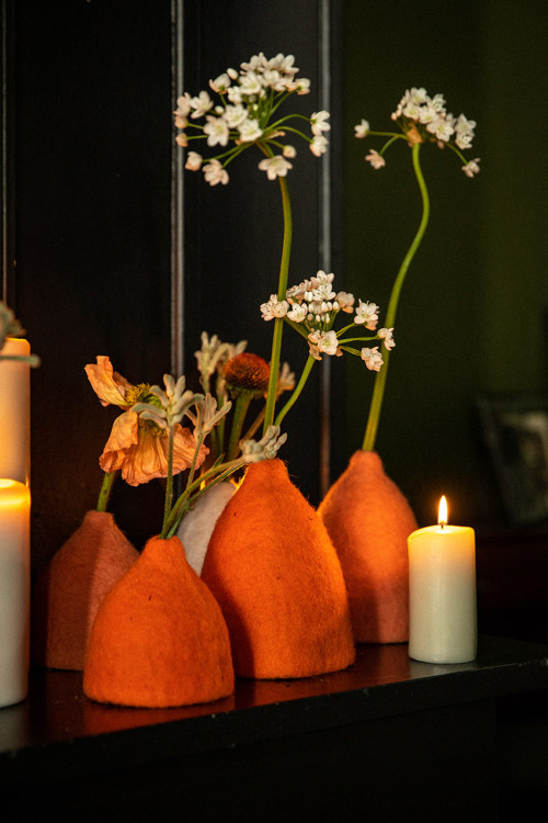 SET 3 CACHE-VASES CLOCHETTES - Bazar