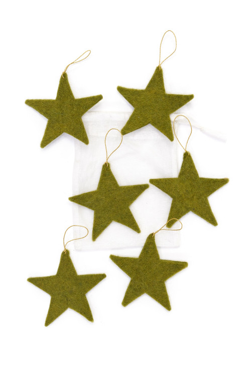 SET DE 6 ÉTOILES DE FÊTE