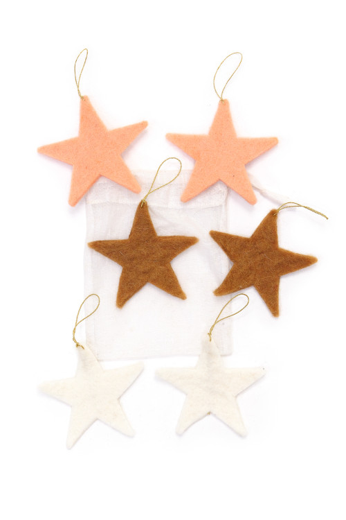 SET DE 6 ÉTOILES DE FÊTE