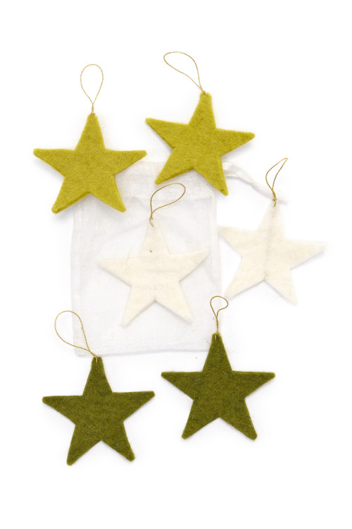 SET DE 6 ÉTOILES DE FÊTE