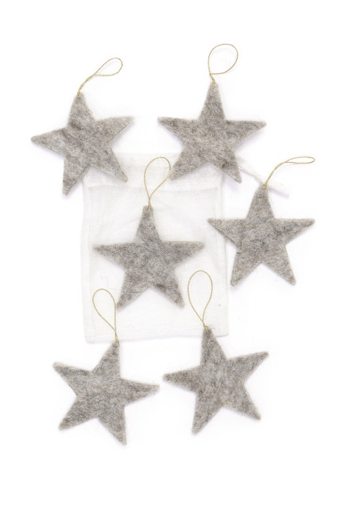 SET OF 6 HANGING STARS