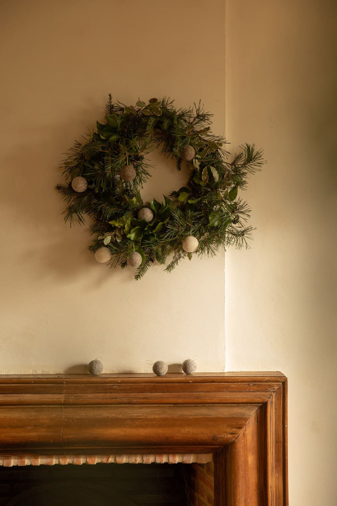 Boules de Noël en feutre de laine