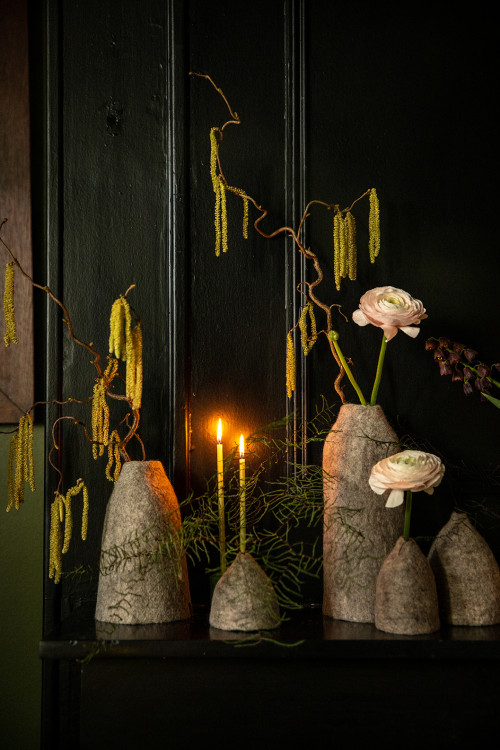 SET 3 CACHE-VASES CLOCHETTES