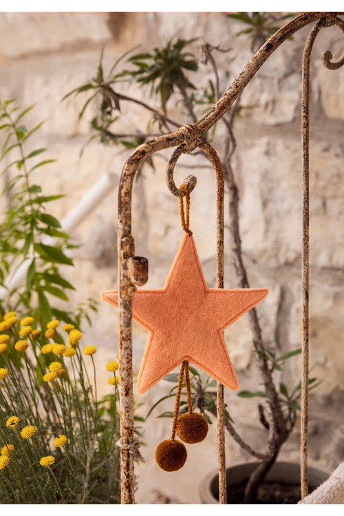 POMPOMS STAR HANGING