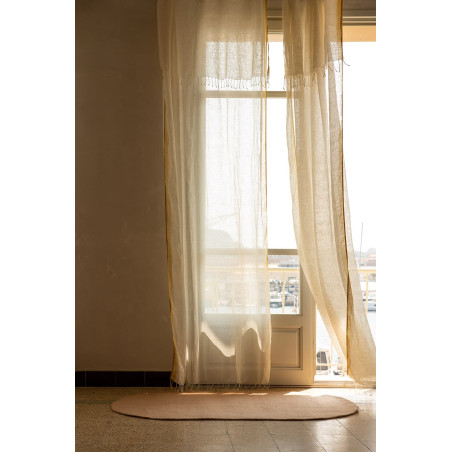 Tapis ovale en laine feutrée pour la maison