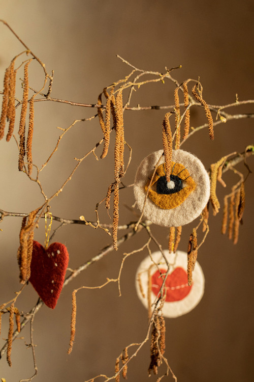Décorations de Noël artisanales en feutre à suspendre