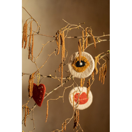 Décorations de Noël artisanales en feutre à suspendre