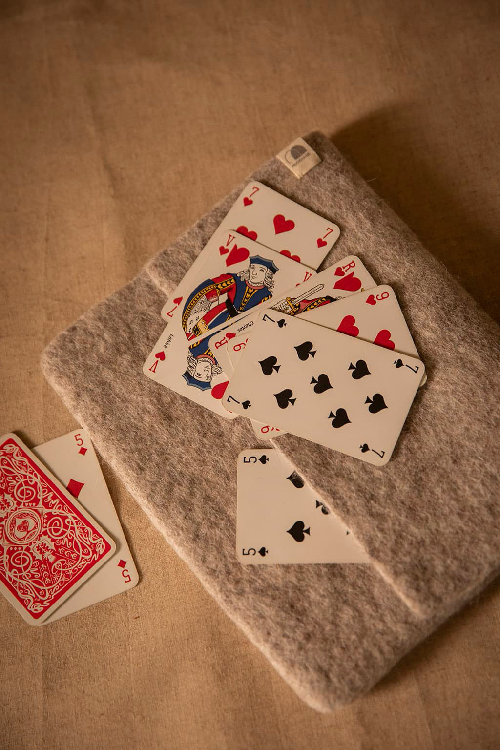 Pochette à livre en feutre de laine, format A5