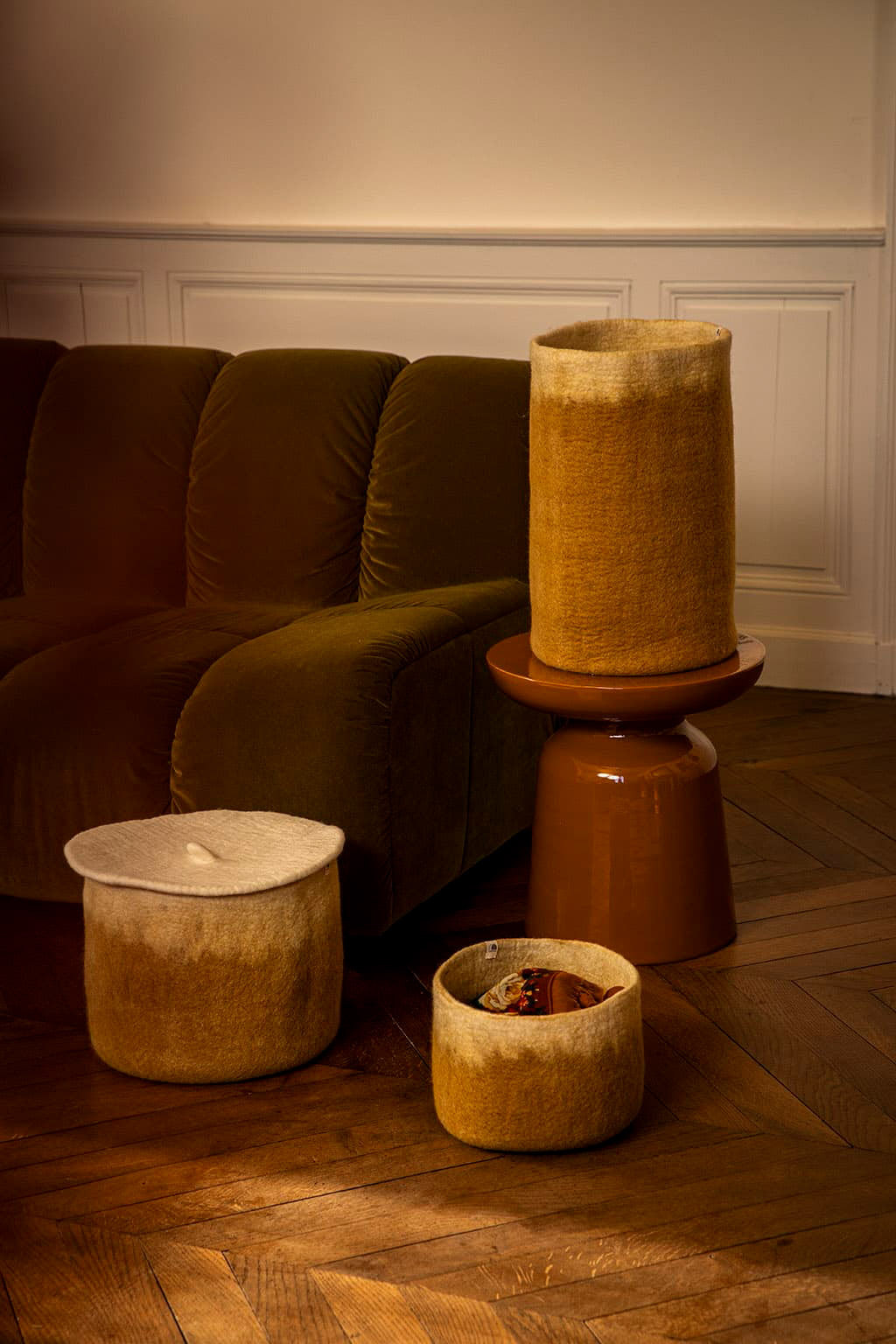 RANGEMENT CALEBASSE BICOLORE