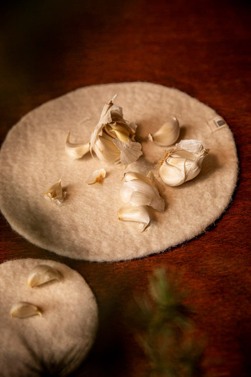 RUNDER FILZ UNTERSETZER