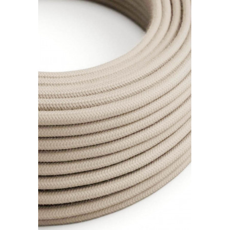 Turtledove cotton-sheathed electrical cable for hanging