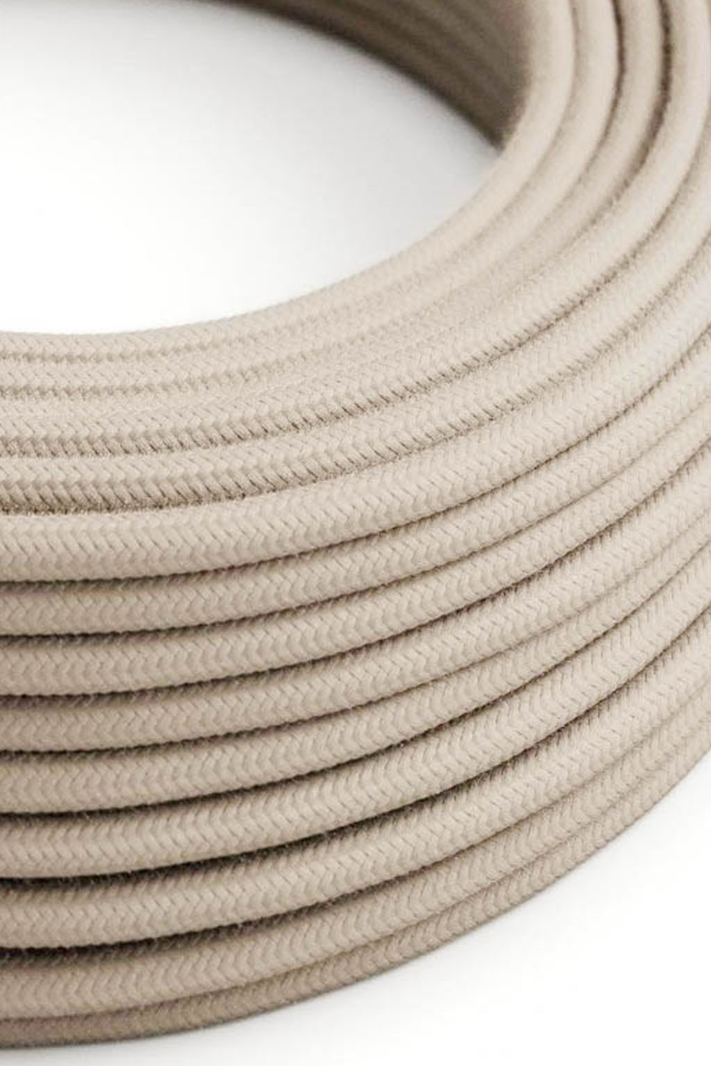 Turtledove cotton-sheathed electrical cable for hanging