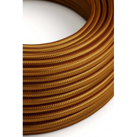 Whiskey silk-effect sheathed electric cable for suspension